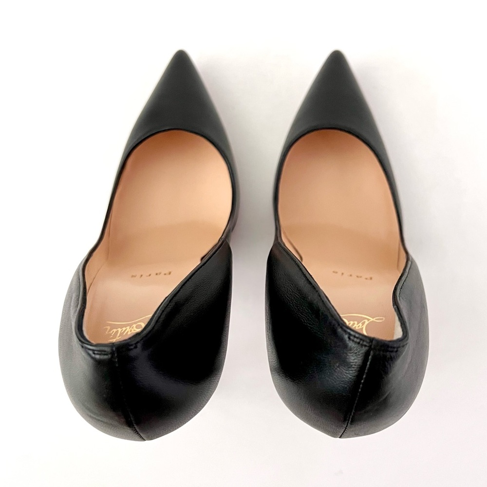 CHRISTIAN LOUBOUTIN | So Kate 120 Black Calf Leather Pumps Stilettos US 9.5 - Picture 9 of 16